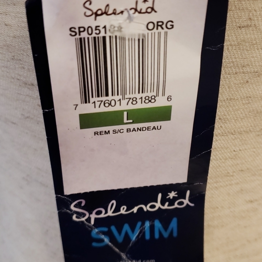 SPLENDID flower market bandeau bikini top NWT - Picture 8 of 13